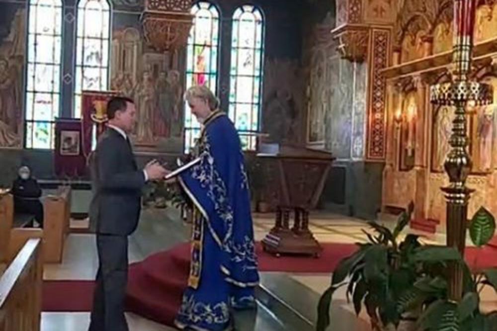 GRENEL SE SUSREO SA STAREŠINOM HRAMA SVETOG SAVE! Prisustvovao je liturgiji