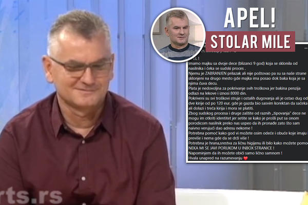 MAJKA SA 2 BEBE JE POBEGLA OD NASILNIKA, ALI SAD DUGUJE 2 KIRIJE! SLEDI I TREĆA! Stolar Mile ima važan APEL! (FOTO)
