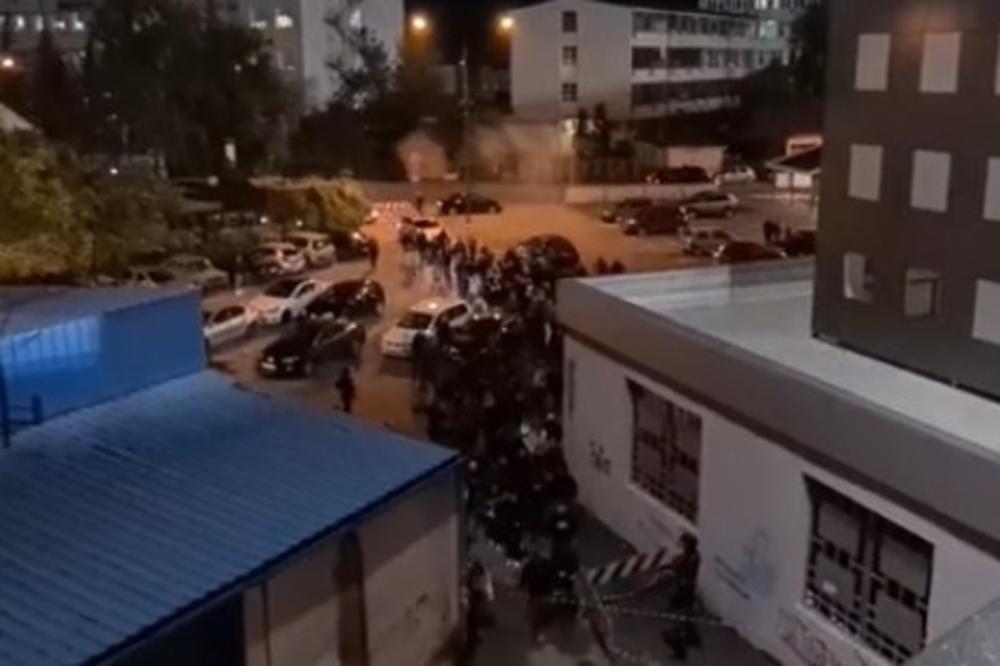 GROBARI OKUPIRALI NIŠ: Navijači Partizana izašli na ulice! (VIDEO)