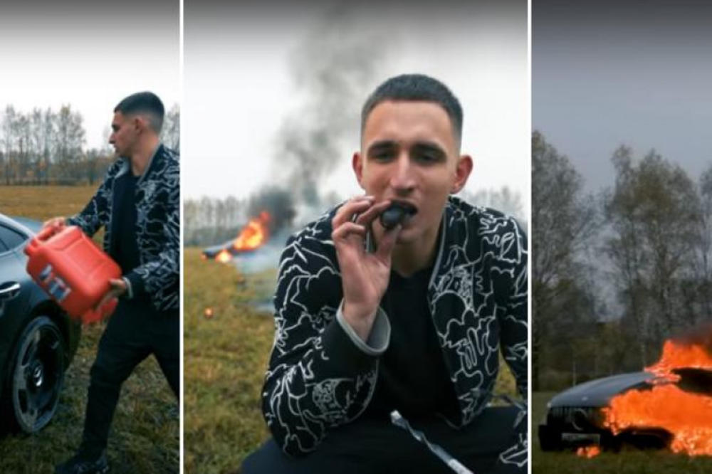 INFLUENSER ZAPALIO POTPUNO NOV LUKSUZAN MERCEDES ZBOG LAJKOVA: Ali to nije sve, pogledajte DO KRAJA! (VIDEO)