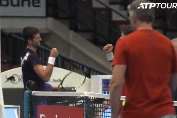 PRŠTALO NA ĐOKOVIĆEVOM I TIMOVOM SPARINGU KAO DA JE GREN SLEM: Nole i Domi odradili tizer za potencijalno finale!