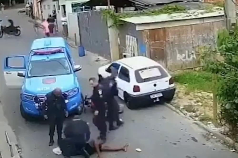 4 POLICAJCA PREMLATILA LOPOVA! Prvo su mu ZAGLAVILI MOTOR, a onda... (VIDEO)