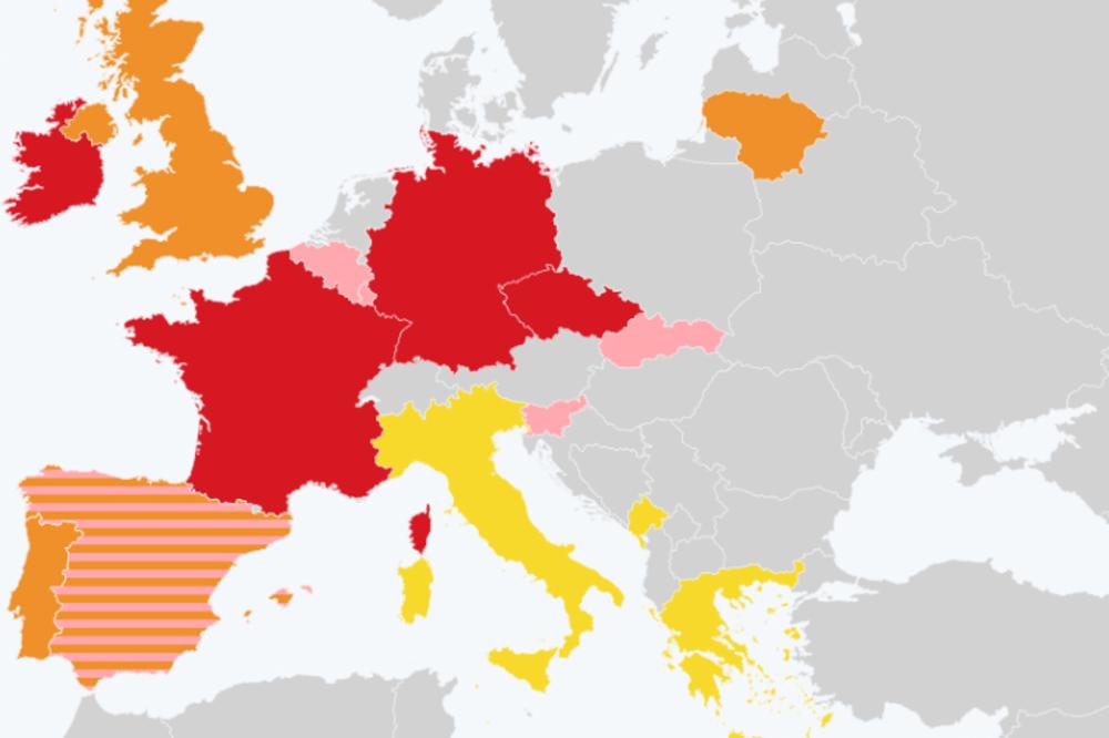 EVROPA PONOVO PRED ZATVARANJEM: Ove države imaju najstrože mere (PHOTO)