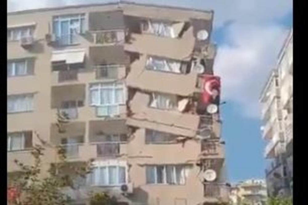 U ZEMLJOTRESU IZMEĐU TURSKE I GRČKE OBALE POGNULO 4 OSOBE, 120 POVREĐENO: Opšti haos na ulicama!