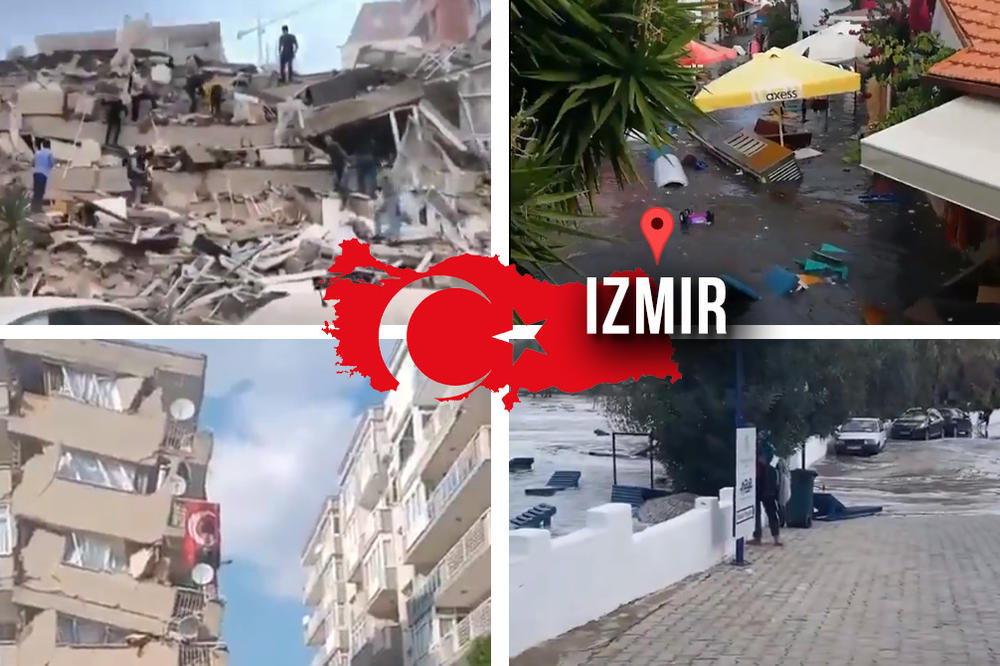 KATASTROFALAN ZEMLJOTRES POGODIO TURSKU! Srušene zgrade, EGEJSKO MORE SE DIGLO, preti CUNAMI! (VIDEO)