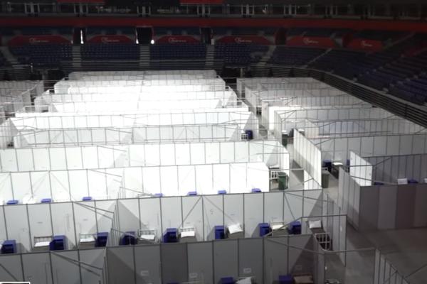 GORAN VESIĆ OTKRIO KAKO TRENUTNO IZGLEDA BEOGRADSKA ARENA: Smešteno samo 80 pacijenata, SLIKA KOJA BUDI NADU! FOTO