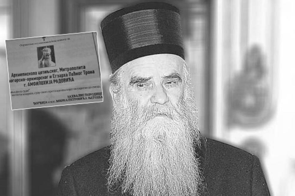 POKOLJENJA DJELA SUDE! Njegoševi potomci dali čitulju Amfilohiju: Od njihovih reči odzvanja cela Crna Gora