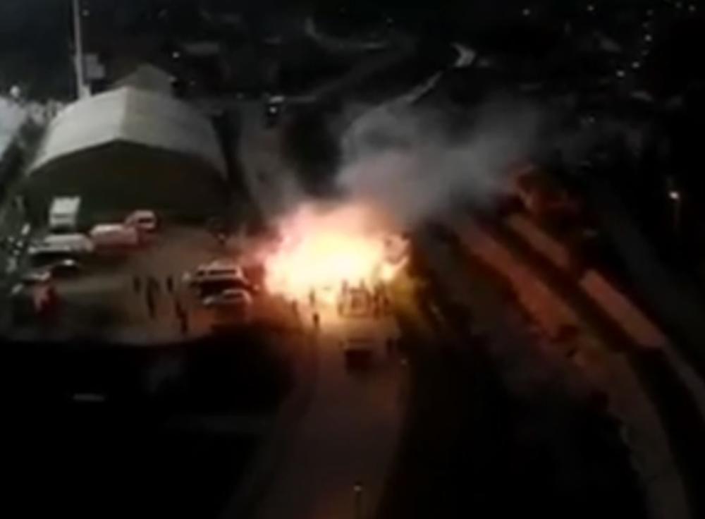 Delije u Surdulici - bakljada i Vatromet  