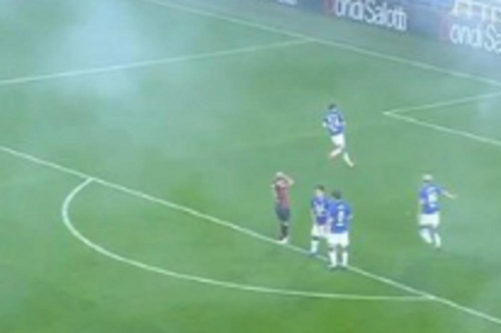 NEVERICA U ITALIJANSKOM DERBIJU: Prazne tribine, a baklja bačena na teren!