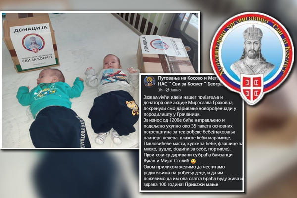 SJAJNA AKCIJA UDRUŽENJA SVI ZA KOSMET: Počelo darivanje novorođenčadi u Gračanici