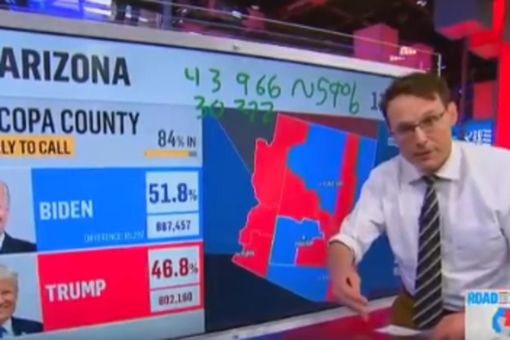 ŠOK, TRAMP IPAK POBEĐUJE U ARIZONI? Cela Amerika priča o REAKCIJI ove voditeljke kad joj je ovo saopšteno! (VIDEO)