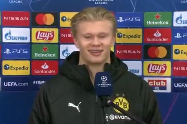 HOĆEŠ LI UBOSTI HET-TRIK S DEVOJKOM KAD VEĆ NISI NA UTAKMICI?! Haland dobio najčudnije pitanje ikad posle meča!