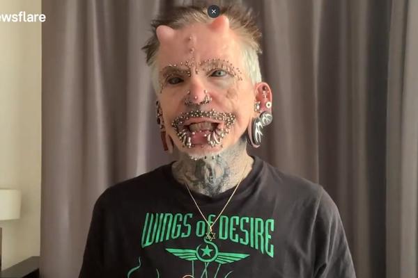 JEZIVO: Ovaj Nemac ima preko 500 pirsinga i rogove! (VIDEO)