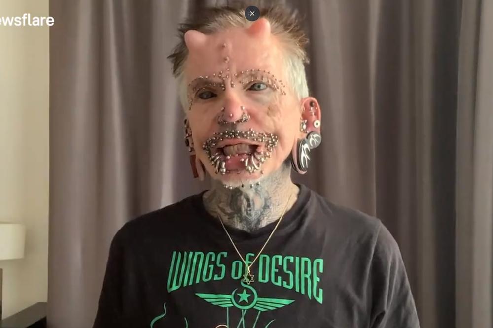 JEZIVO: Ovaj Nemac ima preko 500 pirsinga i rogove! (VIDEO)