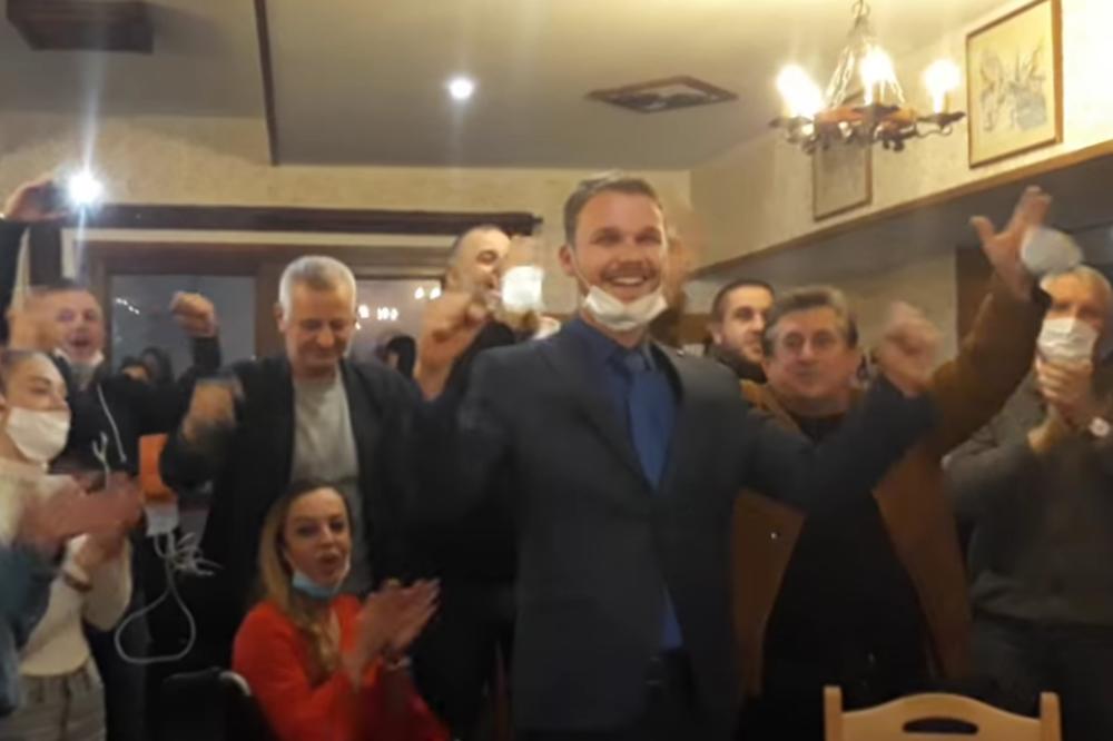 IZBORI ZA GRADONAČELNIKA BANJALUKE: Opozicioni kandidat Draško Stanivuković proglasio pobedu