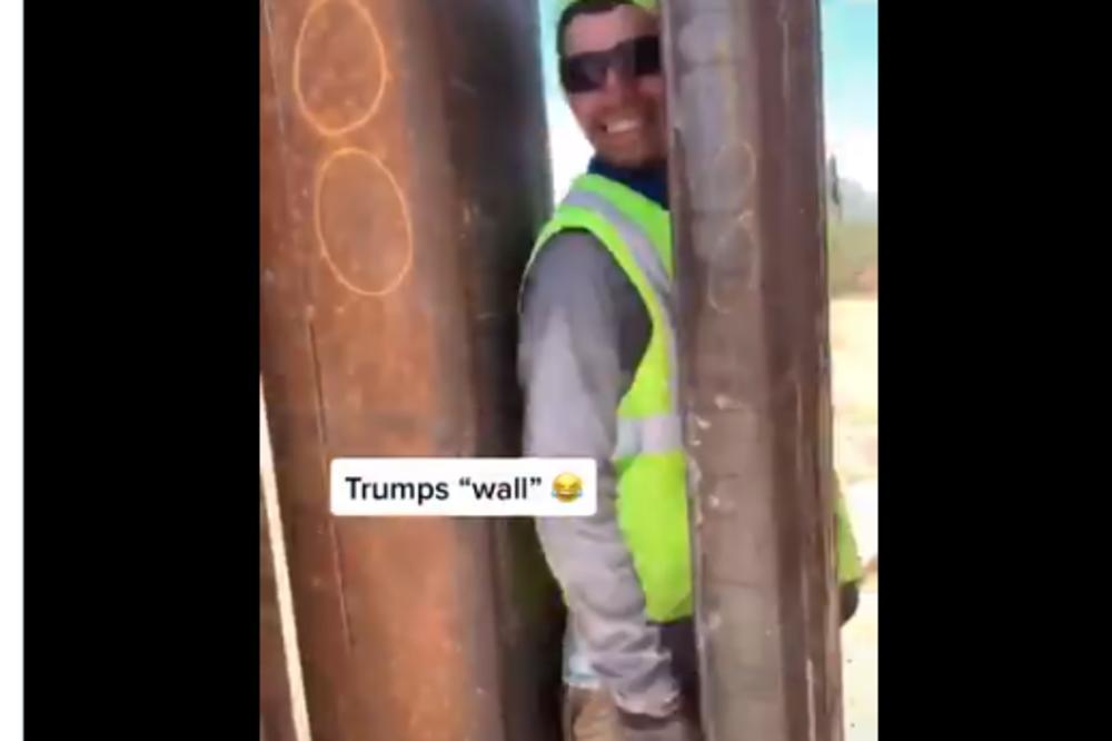 TRAMPOV ZID IPAK IMA JEDNU MANU: Kroz njega može da prođe ko hoće (VIDEO)