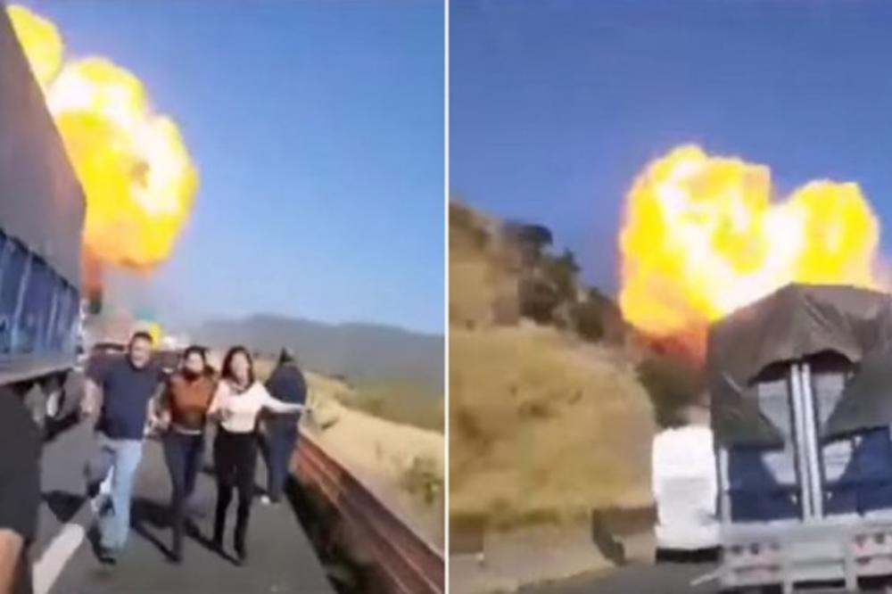 STRAVIČNA TRAGEDIJA U MEKSIKU: Stradalo 13 osoba nakon eksplozije DVOSTRUKE CISTERNE! (VIDEO)