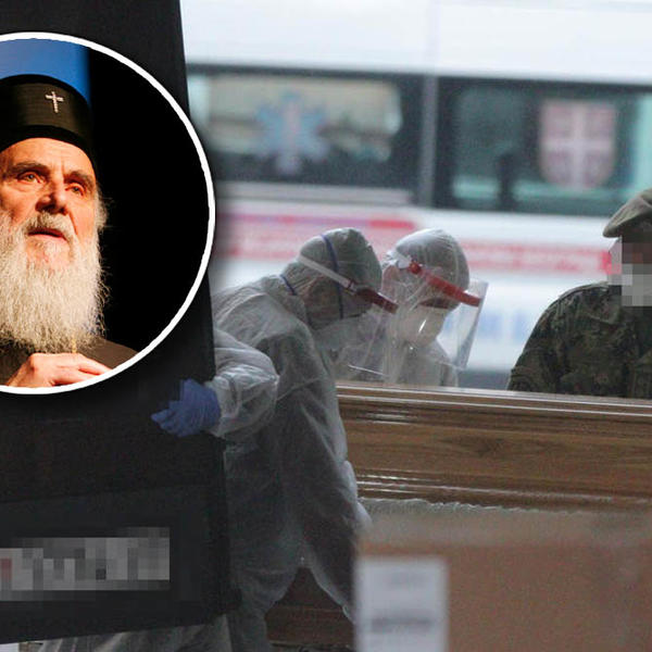 SANDUK SA TELOM IRINEJA IZNOSE SA VMC, LEKARI NAPRAVILI ŠPALIR: Upokojenog patrijarha prebacuju u Sabornu crkvu