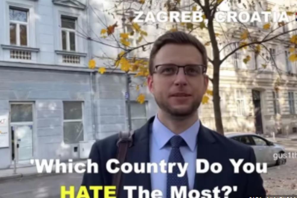 PRVO JE PITAO SRBE KOJI NAROD NAJVIŠE MRZE: Onda je otišao u Zagreb, evo šta su mu rekli O SRBIMA! (VIDEO)