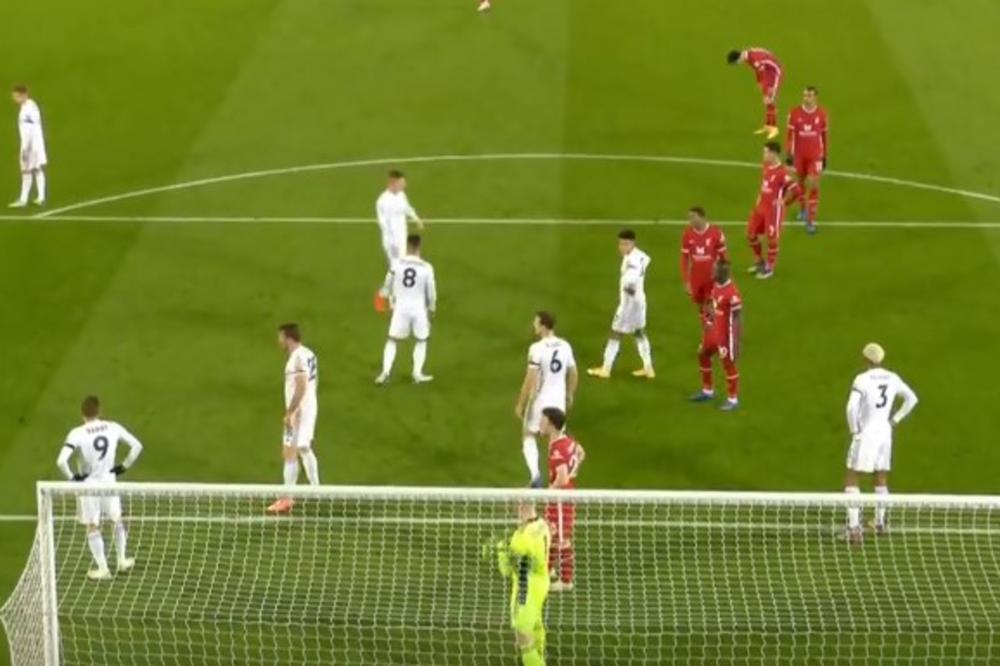 AUTOGOL KAKAV SE RETKO VIĐA: Liverpulu nije potreban napadač kada ima ovakvog protivnika! (VIDEO)