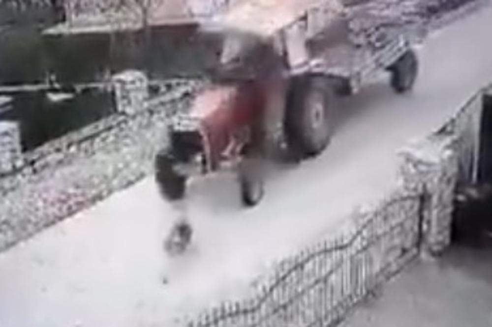 DŽUKELA U TRAKTORU NAMERNO ZGAZILA PSA!!! Širi se JEZIV snimak iz Gračanice! (UZNEMIRUJUĆI VIDEO)