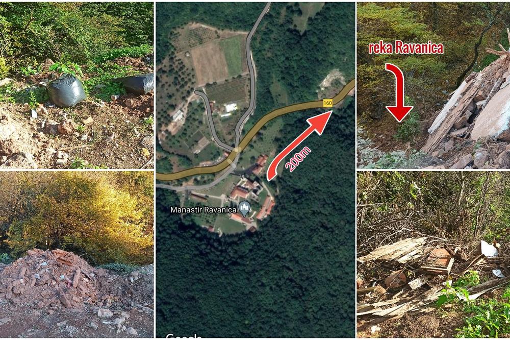 SKANDAL KOD MANASTIRA RAVANICA! Napravili ogromnu DIVLJU DEPONIJU kod srpske SVETINJE! (FOTO)