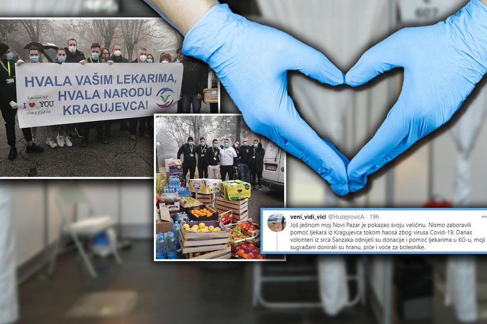 NOVI PAZAR JE JOŠ JEDNOM POKAZAO VELIČINU: Dobri ljudi su se OVIM GESTOM zahvalili lekarima iz Kragujevca! (FOTO)
