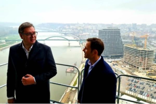 GRAĐANI ĆE UŽIVATI U NAJLEPŠEM POGLEDU U EVROPI: Vučić obišao radove na Kuli Beograd! (FOTO)