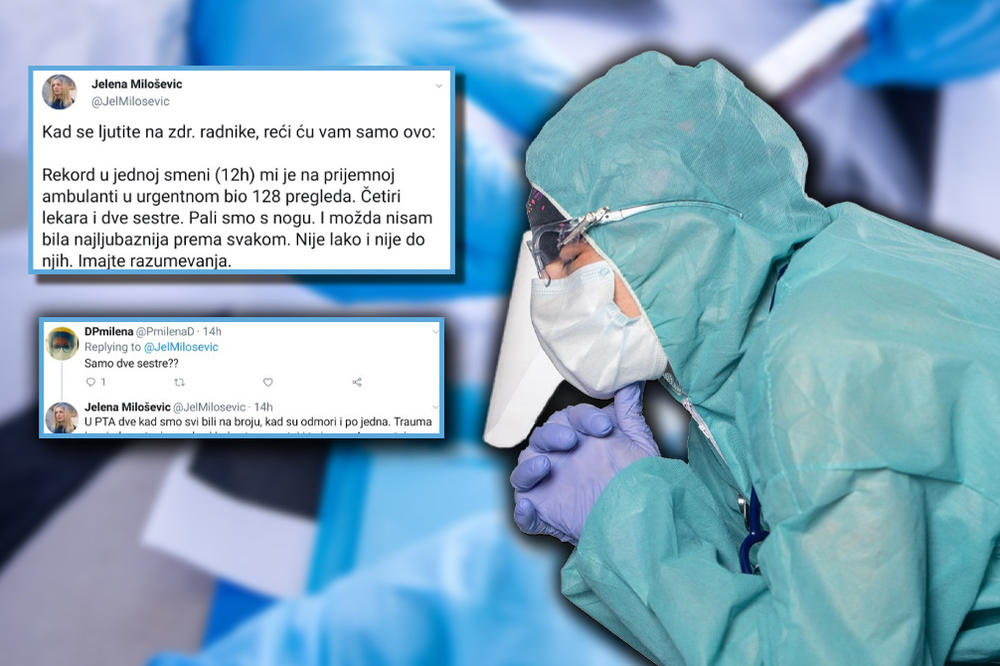 AKO SE LJUTITE NA ZDRAVSTVENE RADNIKE OVO MORATE DA ZNATE: Medicinska sestra je sve ovo doživela u smeni od 12 SATI