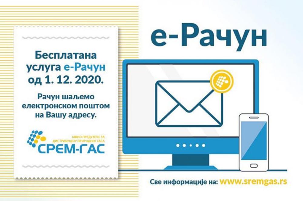“SREM GAS”: Nova usluga – plaćanje računa elektronskim putem