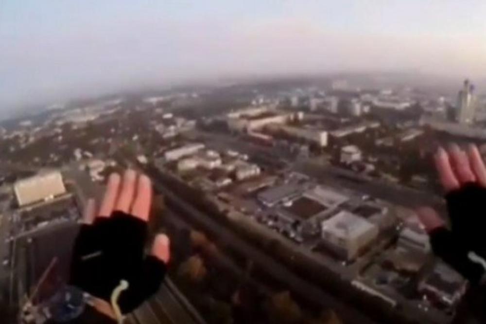 ŠOK! TIP SKOČIO SA ZGRADE NA NOVOM BEOGRADU: Sve je snimao! (VIDEO)