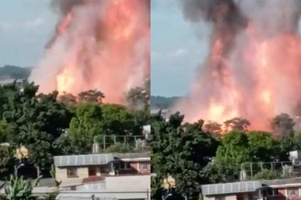 DŽINOVSKA EKSPLOZIJA U FABRICI ZA GAS: Jezivi prizori NADOMAK GLAVNOG GRADA, šteta je ogromna (VIDEO)