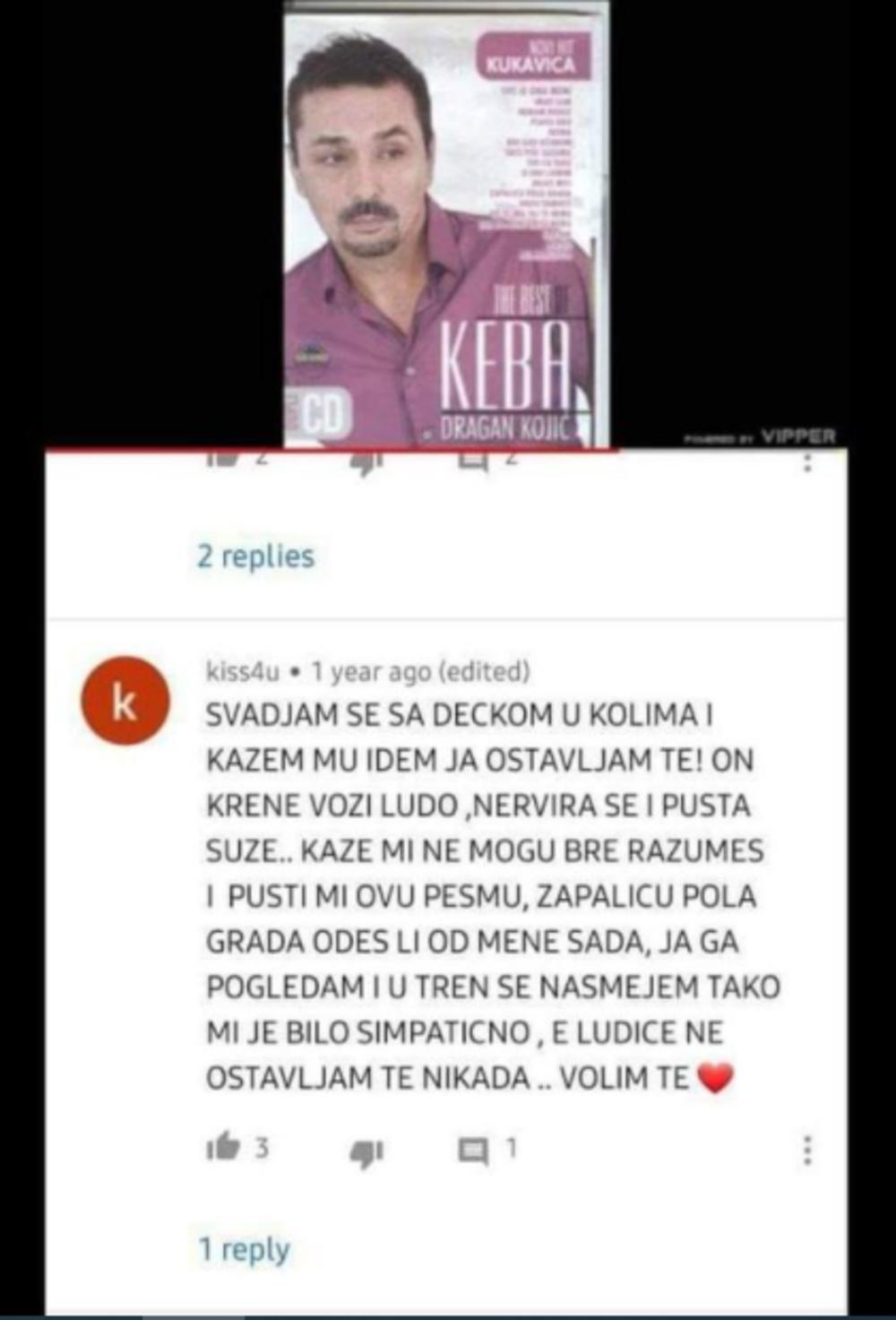Komentar na pesmu