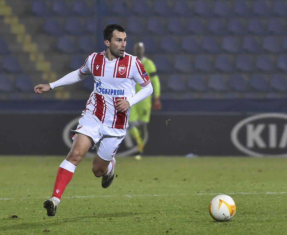 Milan Gajić u dresu Crvene zvezde
