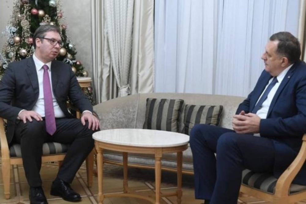 DODIK NAKON RAZGOVORA S PREDSEDNIKOM SRBIJE: Vučić mi potvrdio da granica Srbije i RS neće biti zatvorena!