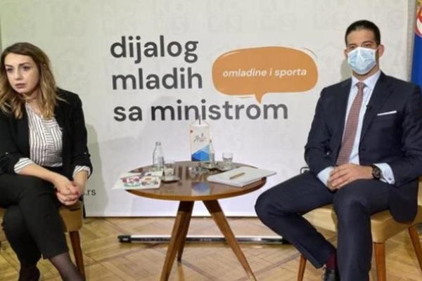 Dijalog mladih sa ministrom omladine i sporta Vanjom Udovičićem – Sa mladima, za mlade