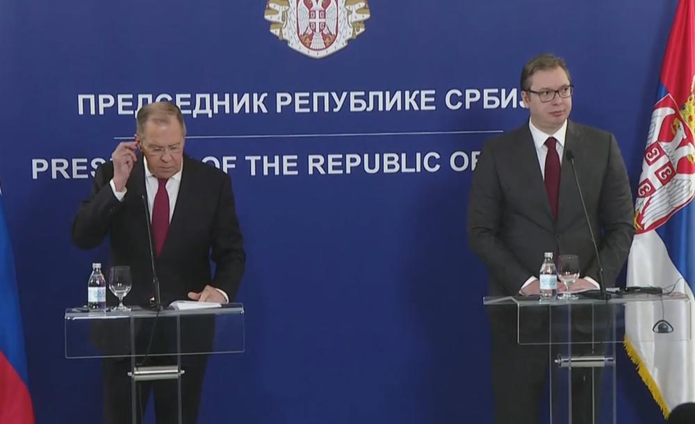 Aleksandar Vučić, Sergej Lavrov