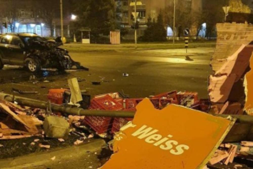 STRAVIČAN UDES U BAČKOJ PALANCI: Vozač audija izgubio kontrolu, preleteo preko travnjaka, a zatim udario u kuću!