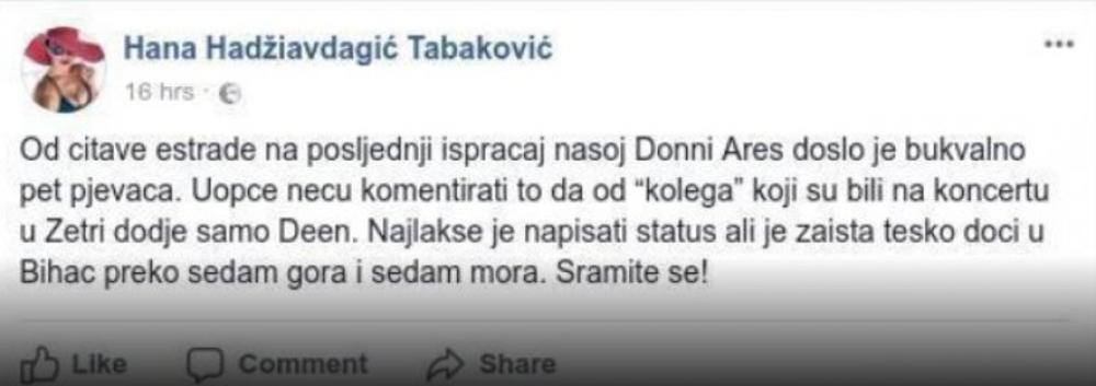 Zabava, Estrada, Dona Ares