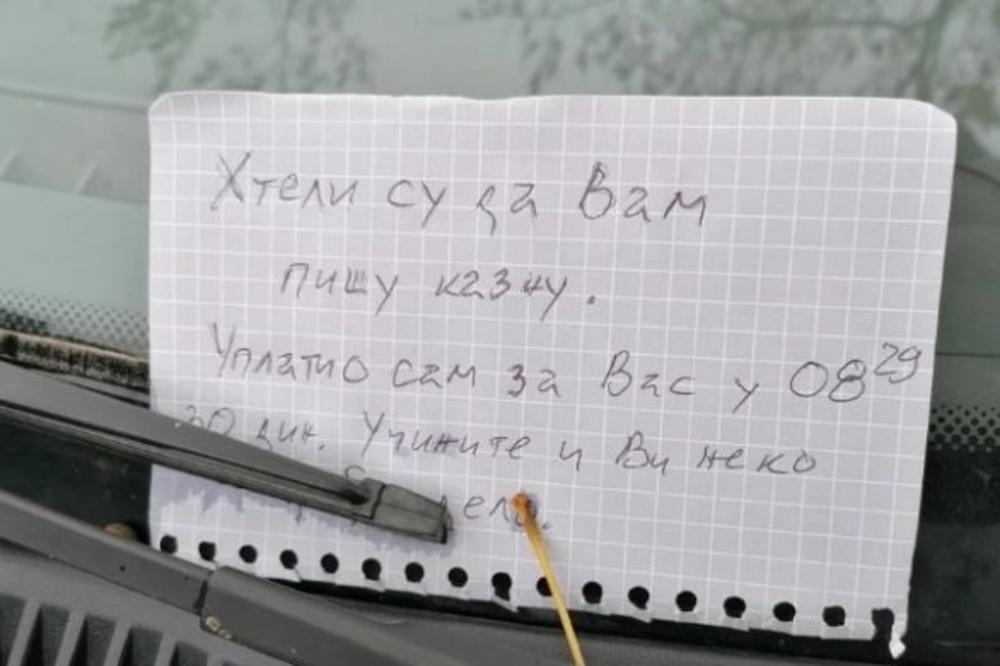 CELA SRBIJA ZAPANJENA OVIM GESTOM! Video je da mu pišu kaznu pa je rešio da uradi OVO! (FOTO)