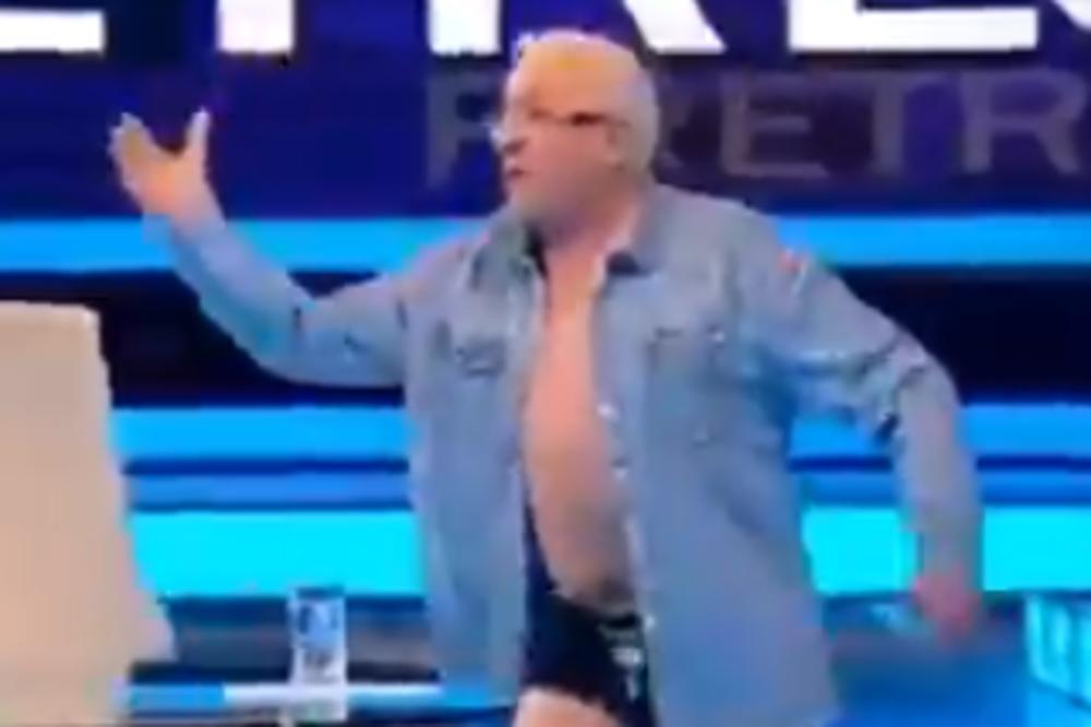 VODITELJ REKAO ERI DA JE BUDALA I MATORI PERVERZNJAK! A onda se Ojdanić skinuo GO i počeo da ga juri po studiju!