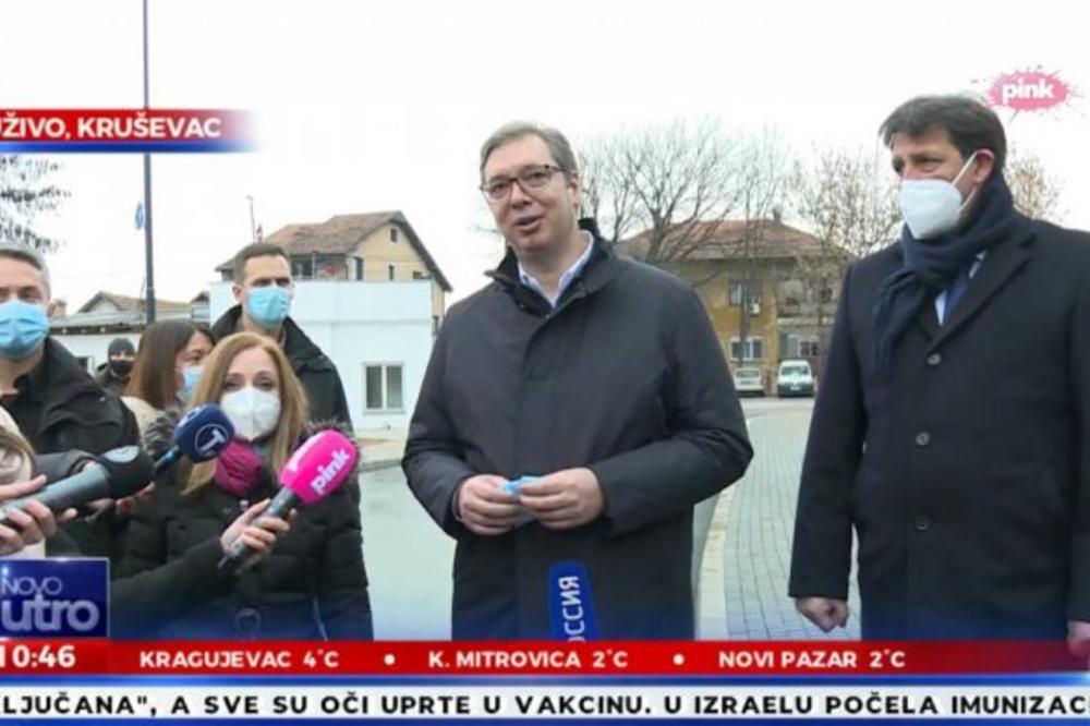 Vučić: Oprema za kovid bolnicu u Kruševcu koštala milijardu i 119 miliona dinara!