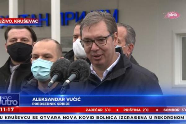 FAJZEROVE VAKCINE STIŽU ZA 2 ILI 3 DANA, EVO KO ĆE SE PRVI VAKCINISATI: Vučić otvorio kovid bolnicu u Kruševcu