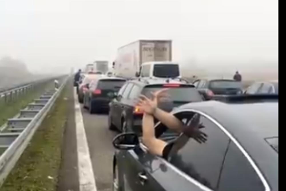 NIKAD KRAJA PROVOKACIJAMA! Gledajte samo šta radi ALBANAC u koloni za ulazak u Srbiju (VIDEO)