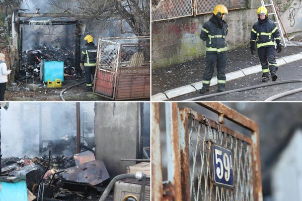 PRVE FOTOGRAFIJE SA LICA MESTA: Kod Sajma kuća izgorela do temelja (FOTO)