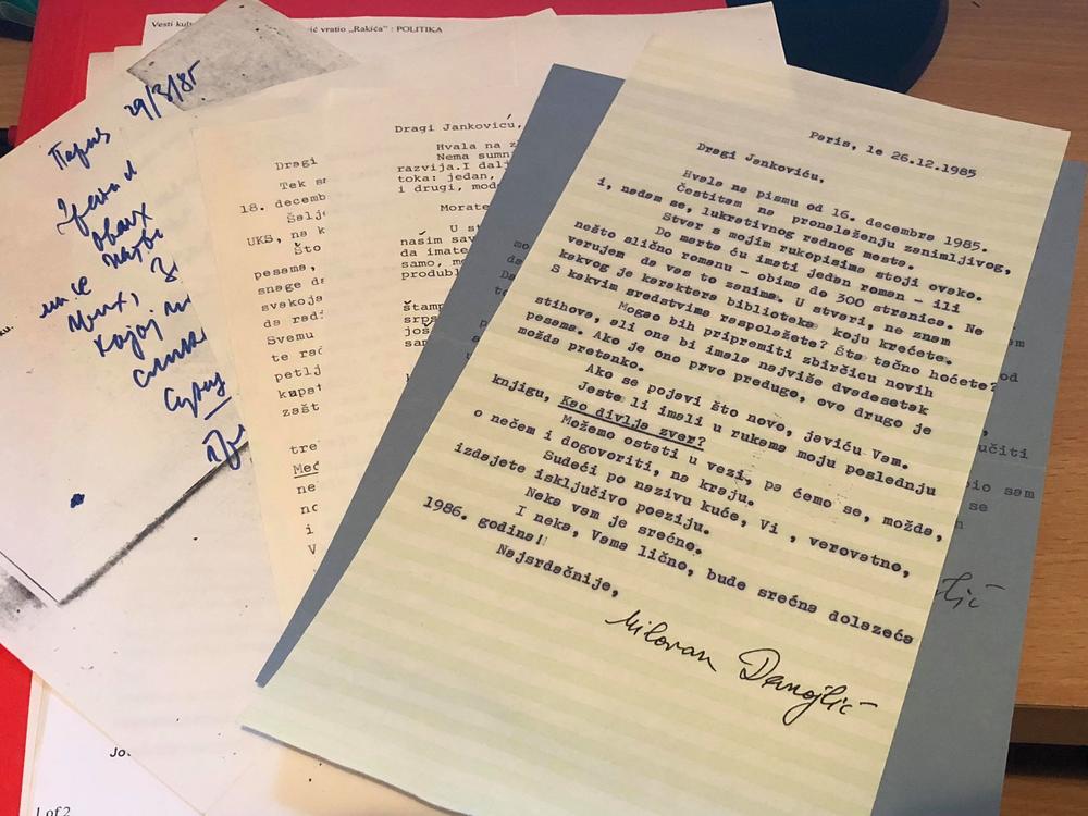 Prepiska sa Milovanom Danojlićem