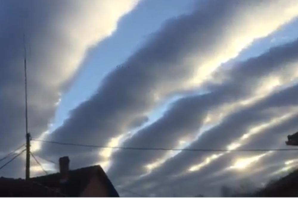 PRE 2 DANA JE OVAKO IZGLEDALO NEBO IZNAD SRBIJE! Magija u malom mestu, svi su se zapanjili (VIDEO)