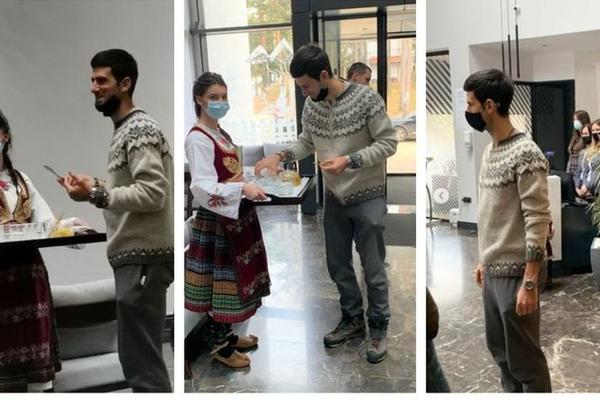 TEODOSIĆ DOČEKAO ĐOKOVIĆA UZ POGAČU I SO: Đoković otišao na visinske pripreme kod prijatelja u hotel na Divčibarama