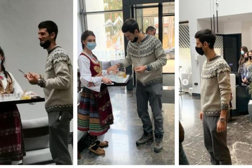 TEODOSIĆ DOČEKAO ĐOKOVIĆA UZ POGAČU I SO: Đoković otišao na visinske pripreme kod prijatelja u hotel na Divčibarama