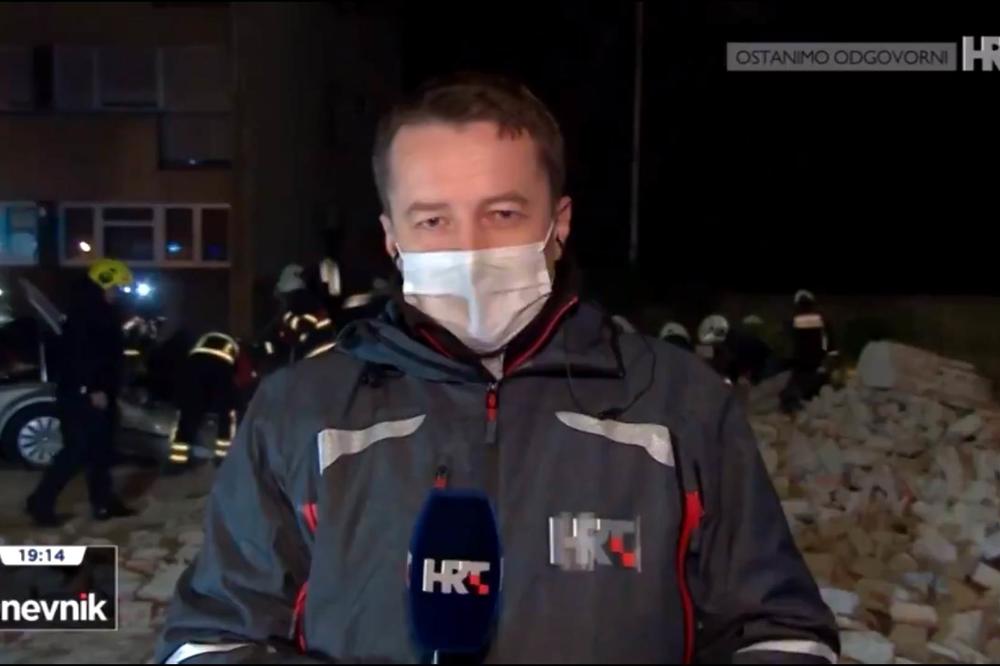 REPORTER HRT SE NA RUŠEVINAMA ZEMLJOTRESA VREĐAO SRBE: Nazvao nas 'ČETNICIMA'! (VIDEO)